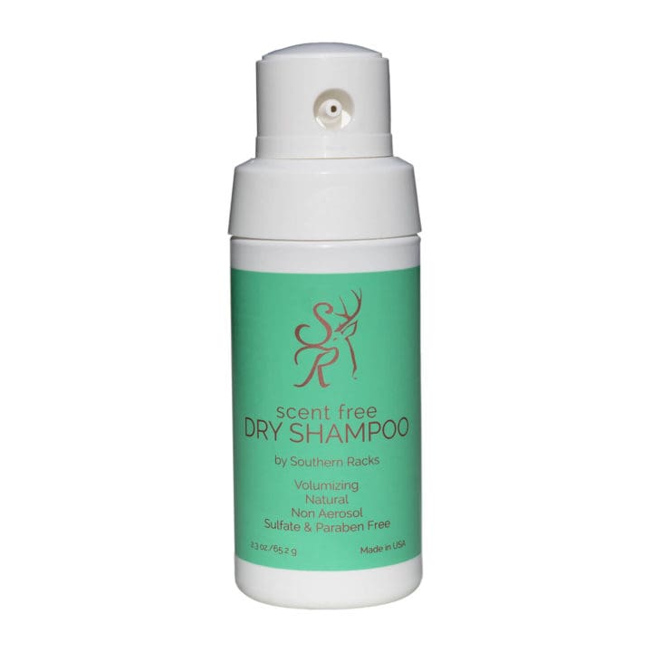 Southern Racks Scent Free Dry Shampoo (bottle front)