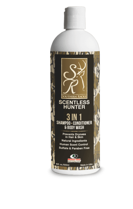 Southern Racks Scentless Hunter 3-in-1 Shampoo Conditioner Body Wash